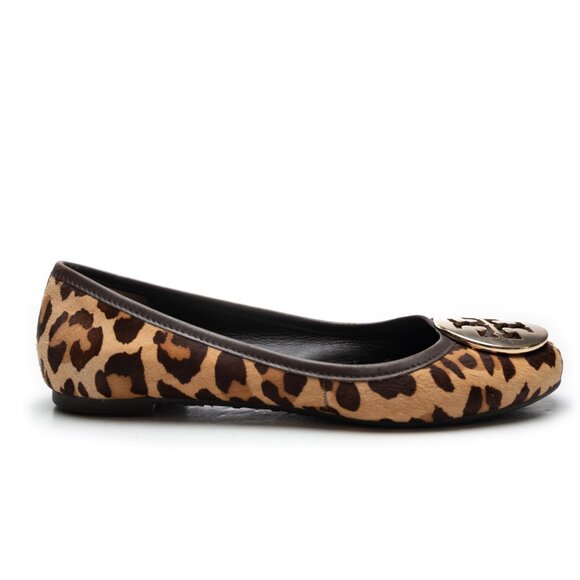 TORY BURCH leopard print calf hair Chelsea flats size 6 - Picture 2 of 11